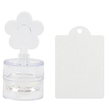 Transparent Nail Art Stamper Set with Acrylic Scraper for Precise French Nail Design, White