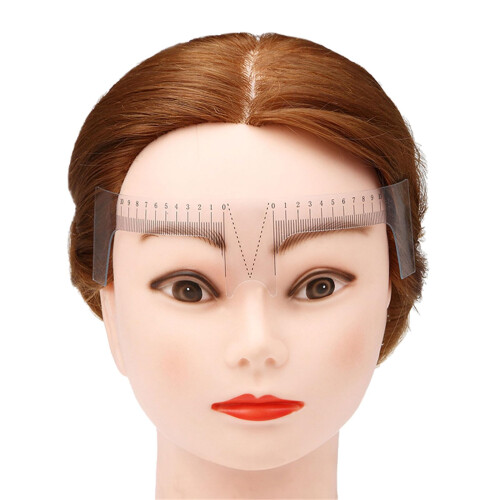 Eyebrow Ruler and Stencil for Precise Brow Alignment, Reusable Adjustable Makeup and Microblading Tool 2