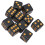 20PCS Black Plastic Dice 1.6cm for Board & Math Games Classroom Fun 12
