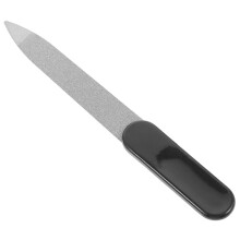 Stainless Steel Crystal Mini Nail File for Precise Shaping Manicure Pedicure Travel Size