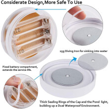 4 Pack RGB Waterproof Underwater LED Lights with Remote, 8cm Diameter