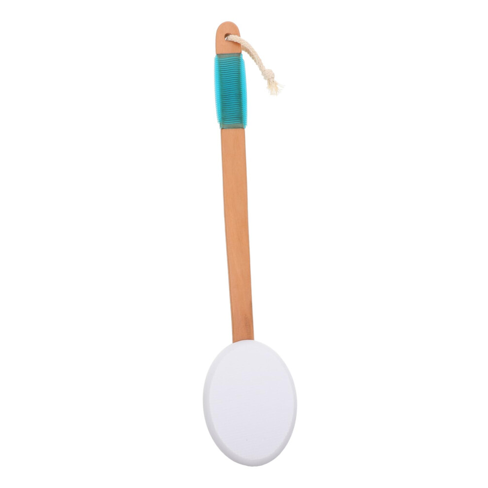 Long Handle Back Scrubber with Dual Exfoliating Heads and Comfort Grip for Deep Cleansing