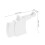 2pcs Automatic Ear Piercing Kit, Threadless Steel Ear Piercing Tool for Home and Salon, White 2