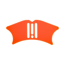 Multifunctional Silicone Makeup Contouring Tool with Eyeliner Guide, Mascara Shield and Lip Liner Aid, Orange