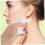 2pcs Automatic Ear Piercing Kit, Threadless Steel Ear Piercing Tool for Home and Salon, White 5