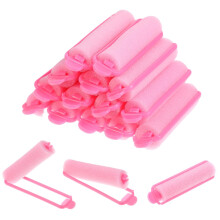 Foam Hair Rollers for Sleeping, 14 Pcs Heatless Curlers for Fine Thin Hair, Soft Pink Sponge Set