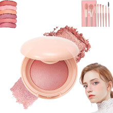 Baked Blush Highlighter Duo 2 in 1 Long Lasting Glow Buildable Cheek Color for All Skin Tones 05 Sangria