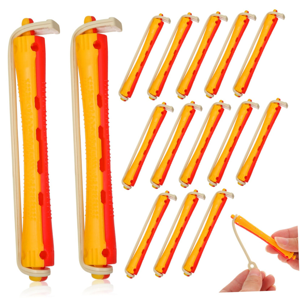24pcs Spiral Hair Perm Rods for Defined Curls, DIY Styling, Salon Quality Set