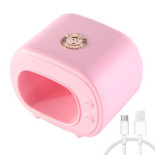 UV LED Nail Lamp 5W Mini USBC Fast Setup Dual Lights Gel Nail Dryer for Home and Salon Use