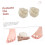 Wool Toe Separators for Overlapping Toes, Soft Breathable Spacers for Daily Use,  Heels 2