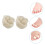 Wool Toe Separators for Overlapping Toes, Soft Breathable Spacers for Daily Use,  Heels 4