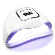 80W Professional LED Nail Lamp UV Nail Dryer with Auto Sensor and Fast Curing for All Gels White