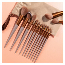 Professional Makeup Brush Set with Soft Fluffy Bristles for Full Face Makeup, SkinFriendly Handles