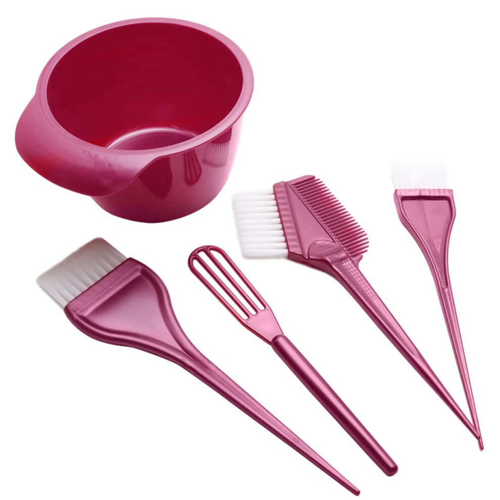 Hair Dye Brush and Bowl Set  Professional Salon Coloring Kit for Even Application and Easy Mixing