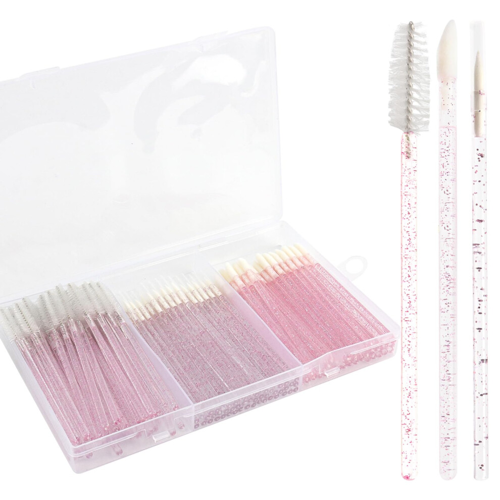 150 Piece Disposable Makeup Brushes Set  Mascara Wands, Eyeliner and Lip Brushes for Artists