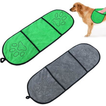 2-piece dog bathrobe, dog towel, super absorbent dog bathrobe, super absorbent dog bath towel