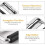 Folding case handle, spring-loaded folding rubber handle for tool case (110x41mm 2pcs) 3