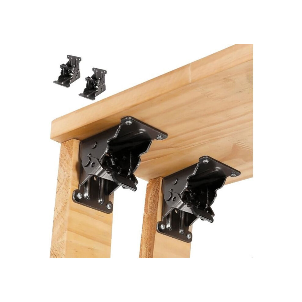 2Pcs Folding Support Bracket, Self-Locking Hinges, Hinge For Folding Furniture Flip-Top Legs, Folding Support Fittings 9301941293829