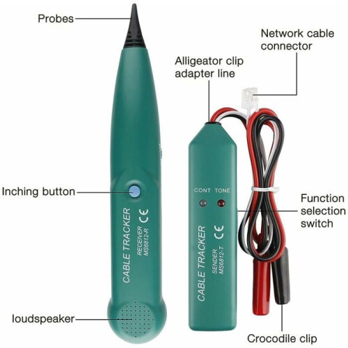 Electrical cable tracer, electrical cable detector, MS6812 cable tracer, multifunctional circuit testers, 1