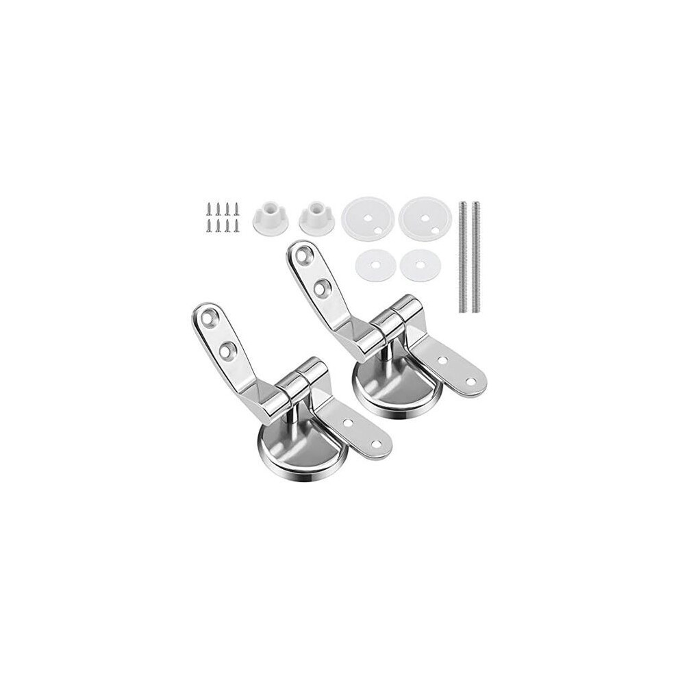 (443Cm) Toilet Seat Hinge Fixings Replacement Toilet Seat Hinge With Bolts And Nuts 1 Pair 9301941332290
