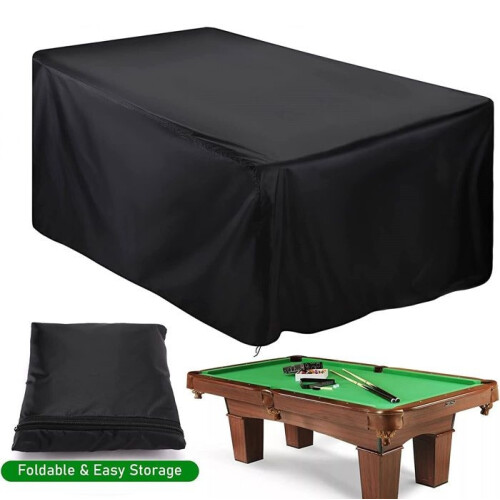 8ft Billardtischabdeckung, wasserdichte, staubdichte Polyester-Außenpoolabdeckung