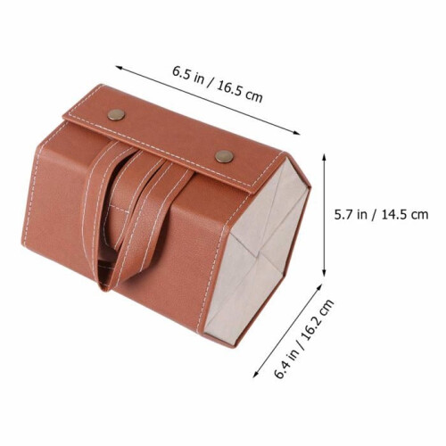 Travel sunglasses storage case, multi-compartment PU portable storage box for glasses, su 1