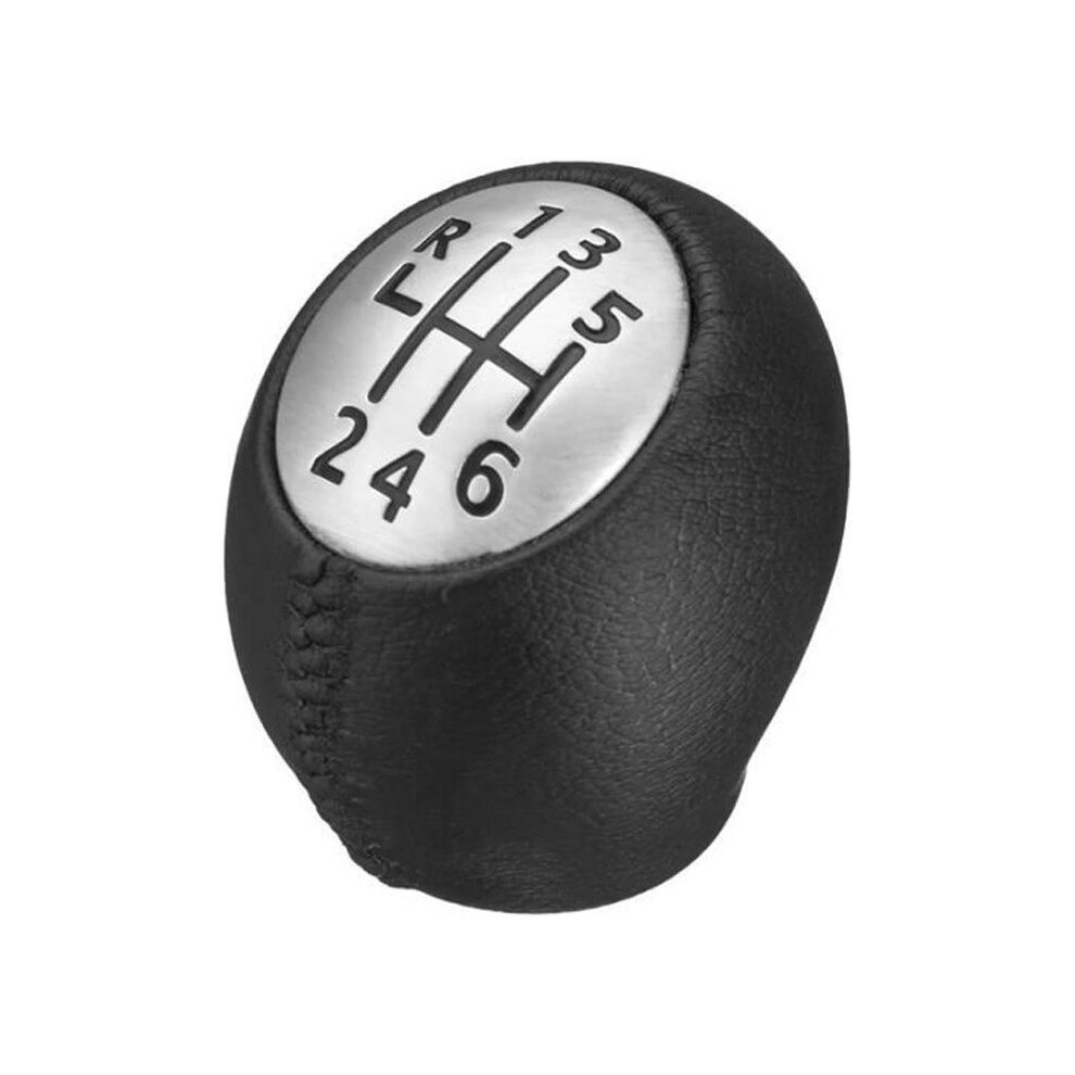 For Nissan Interstar 6-Speed Leather Gear Shift Knob Handle For Renault Megane Mk3 Clio Laguna Black 9301941291214