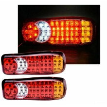 12V LED-Rückleuchten mit 5 Funktionen für Wohnwagen, Anhänger und LKW, 46 LEDs