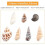 Shell Beads - AMOUNE - 140 Pcs - Multi-Style - Decoration - Jewelry Making 3