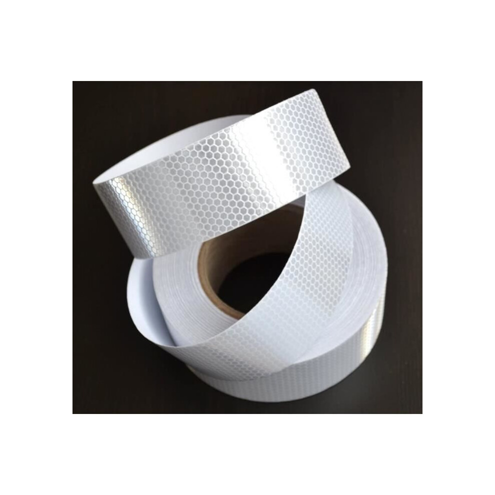 25M White Heavy Duty Truck Reflective Diamond High Visibility Vinyl Sticker Strip For Truck Trailer... 9301941303757