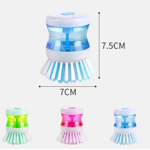 Pot Brush, 3 Soap Brushes, Kitchen Brush, Dish Brush (Random Color) 1