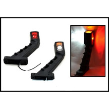 2x 12V 24V LED ROT WEISS ORANGE MARKIERUNGSLEUCHTEN FÜR LKW WOHNWAGEN ANHÄNGER