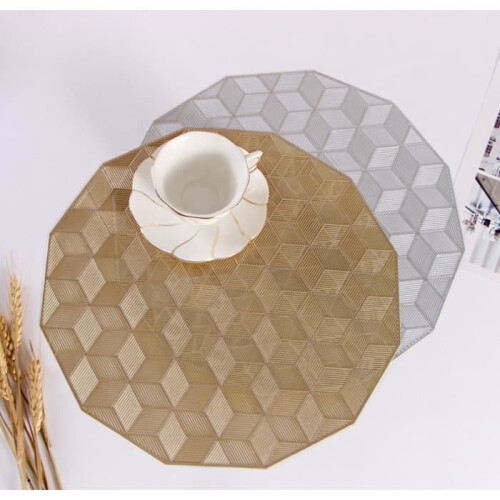 5pcs ceramic trivets, heat-resistant pot mats, inexpensive PVC kitchen table protectors 1