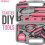 3.6V Pink Electric Screwdriver - Cordless Drill Driver with Tool Set - Complete Tool Box - Martea 4