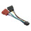 Radio harness adapter - AKOZON - ISO - Compatible with Sony JVC - Easy installation - ABS material 4
