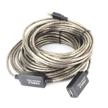CESAR 15M USB 2.0 Typ A Stecker auf Buchse Verlängerungskabel Schwarz