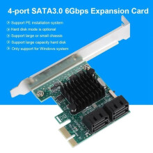 SATA 3.0 Erweiterungskarte, 4-Port 6G-CWU PCIe zu SATA 3.0 Controllerkartenadapter