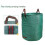 2x 500L Heavy Duty Gartenabfallsack Wiederverwendbare Gartentasche Grasblätter 3