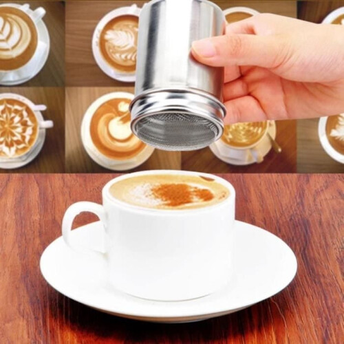 Spice/Cocoa/Flour/Sugar Shaker, Stainless Steel Condiment Jar 1