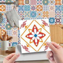 24 Stück Fliesenaufkleber für die Küche – 15 x 15 cm – wasserfester, selbstklebender Wandfliesenaufkleber für Badezimmer und Wohnzimmer