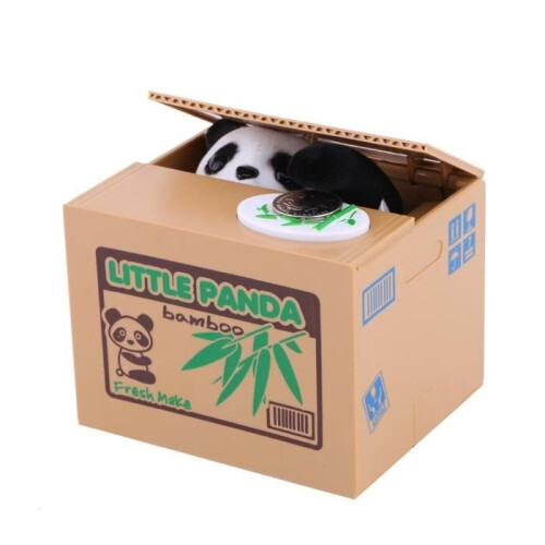 Original Panda Spardose, Kinder-Spardose, fliegende Spardose - SWT 1