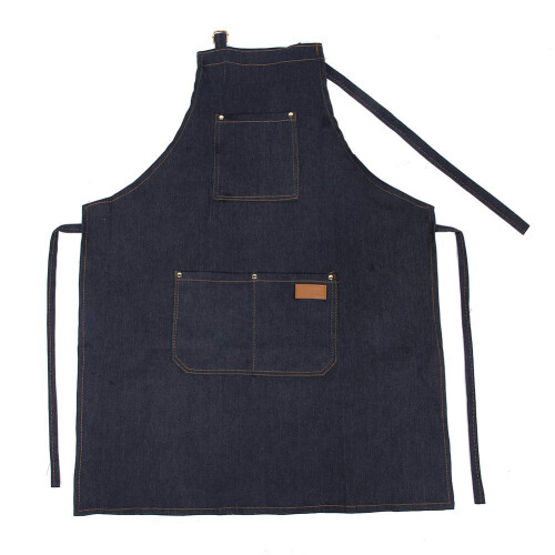 Barber Apron Waterproof Heavy Duty Denim with Adjustable Fit and MultiPocket Tool Storage