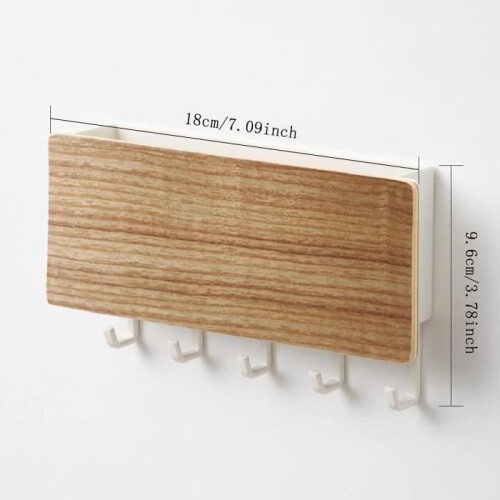 Wall-mounted key holder - Unspecified - Unspecified model - 5 hooks - Wall mounting - Contemporary design 2