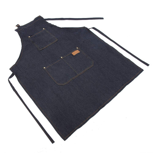 Barber Apron Waterproof Heavy Duty Denim with Adjustable Fit and MultiPocket Tool Storage 1