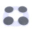 4pcs Round Tray Turntable Expandable, ABS/Silicone 15