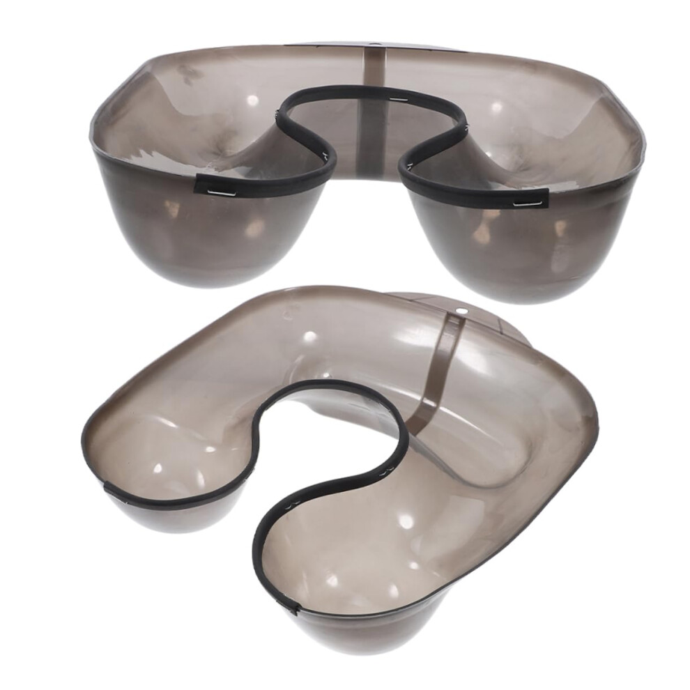 2pcs Professional Salon Dye Tray Set with Neck Rest, Large Capacity Hair Coloring Tools