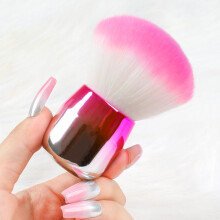 Nail Dust Brush for Acrylic Nails with Soft Fiber Bristles, Gradient Handle Powder Remover