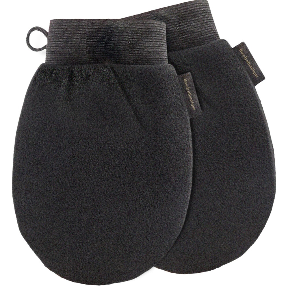 Exfoliating Gloves 2Pcs DualSided Body Scrubber Mitt Dead Skin Remover Viscose for Smooth Skin
