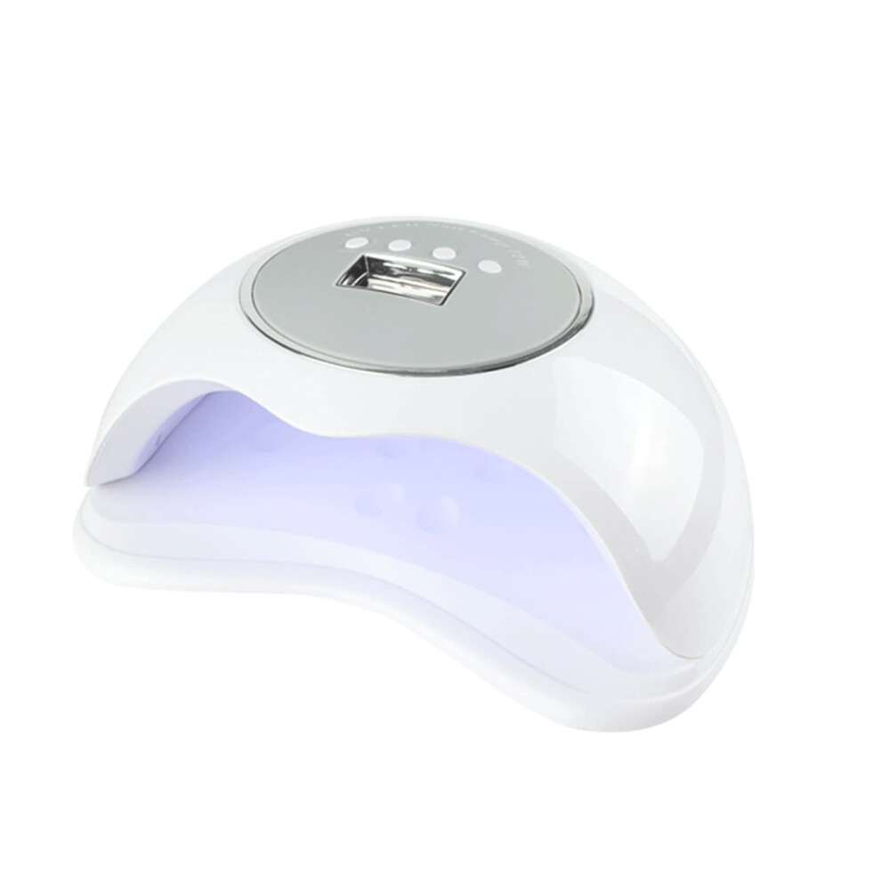 72W UV LED Nail Lamp Gel Polish Dryer with Smart Sensor and 4 Timer Modes for Salon and Home