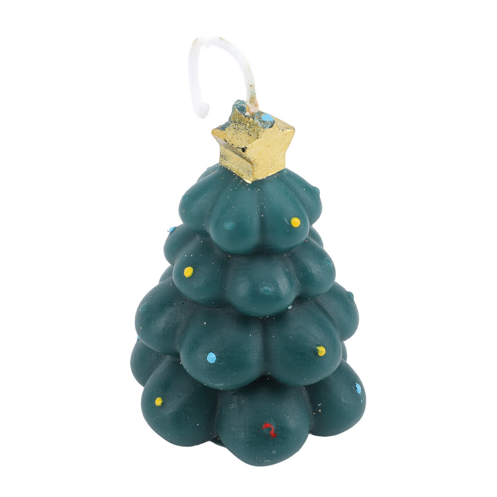 Soy Wax Xmas Tree Candle â Festive Aromatherapy Decoration, 10cm